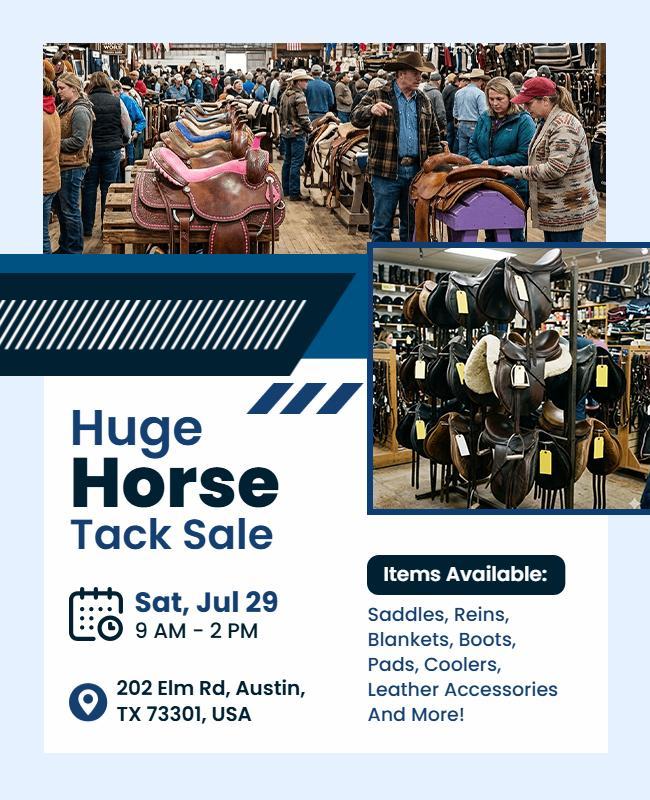 Horse Tack Sale Event Flyer Template