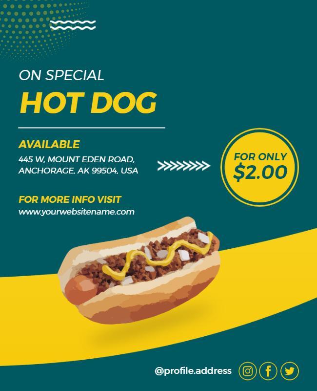 Hot Dog Special Promotion Flyer Template