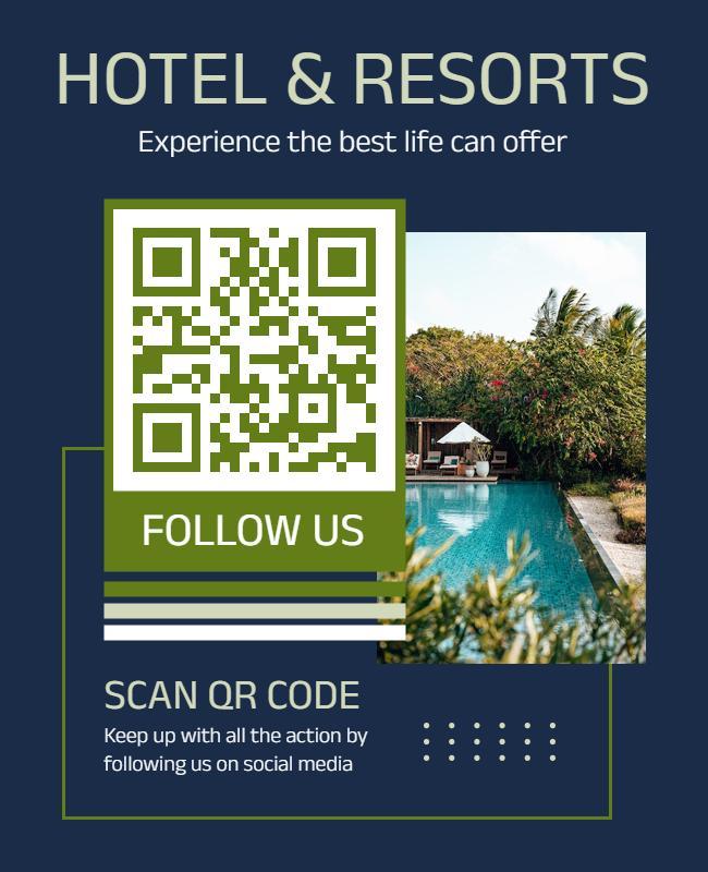 Hotel and Resort Social Media Promotion Flyer Template