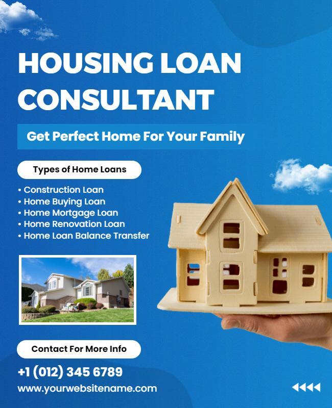 Housing Loan Services Promotional Flyer Template