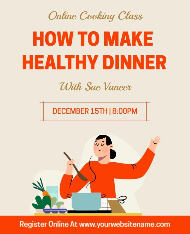 How to Make Healthy Dinner Flyer Template