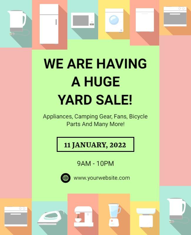 Huge Yard Sale Event Flyer Template