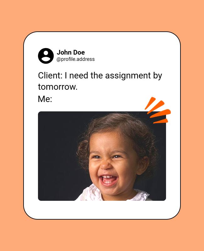Humorous Reaction Meme Poster Template