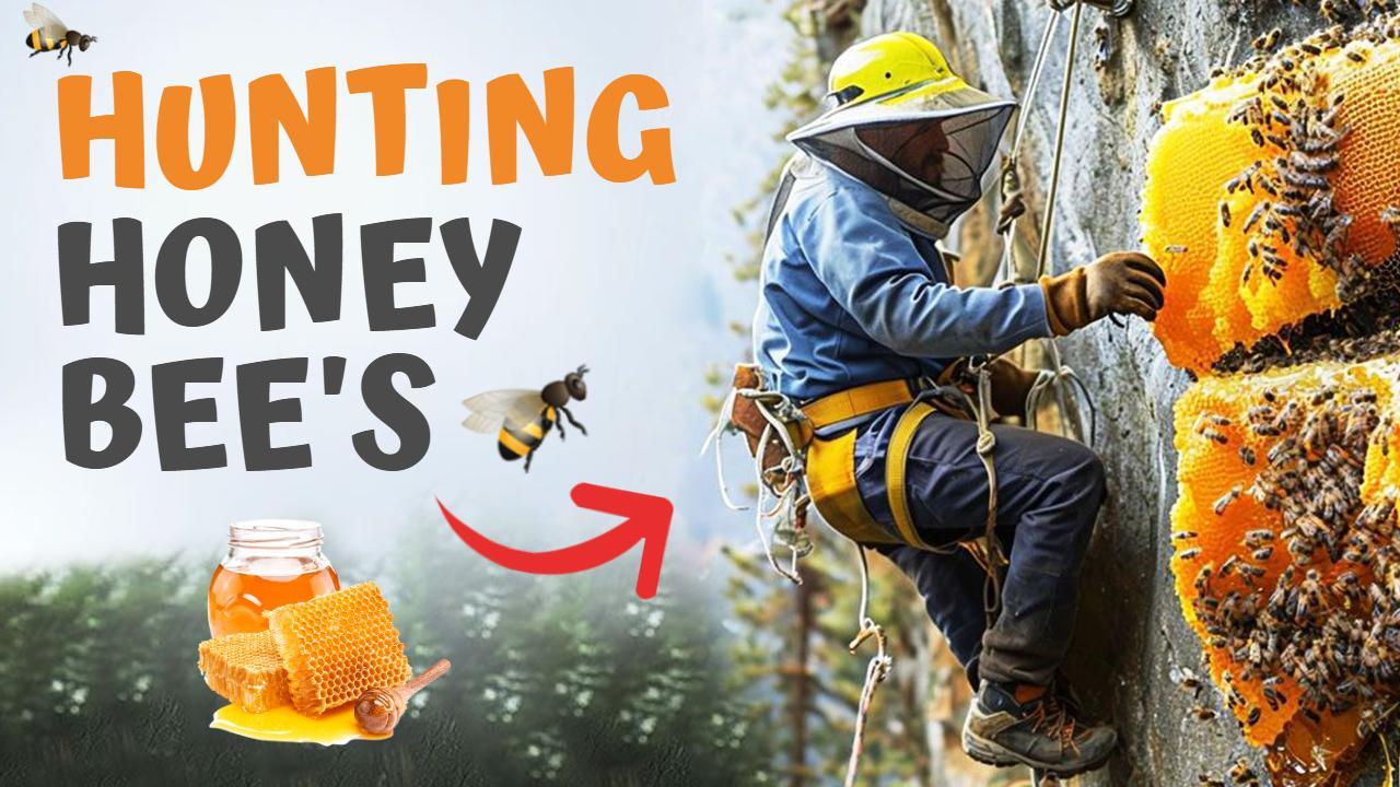 Hunting Honey Bees Adventure Trending YouTube Thumbnail Template