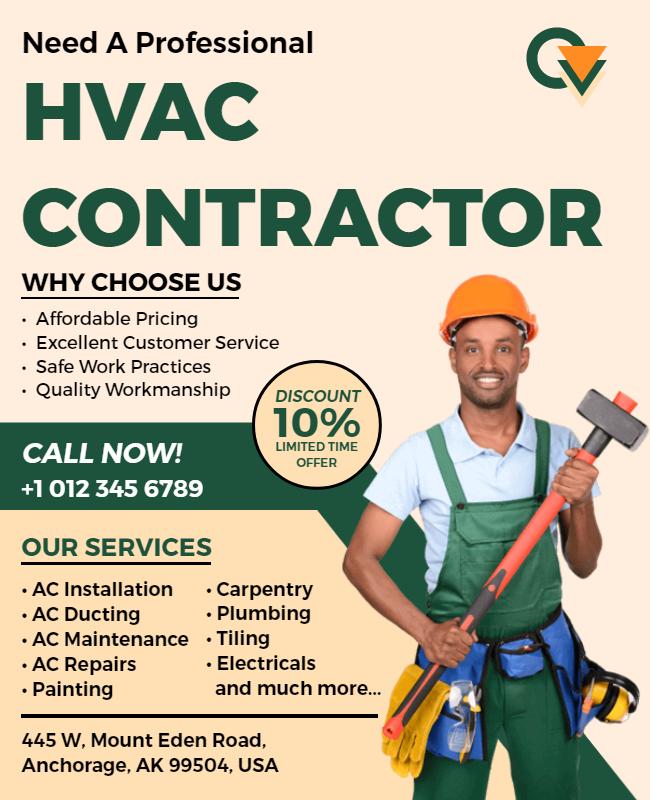 Hvac Contractor Flyer Template