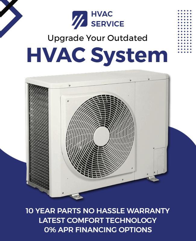 Hvac System Upgrade Service Flyer Template