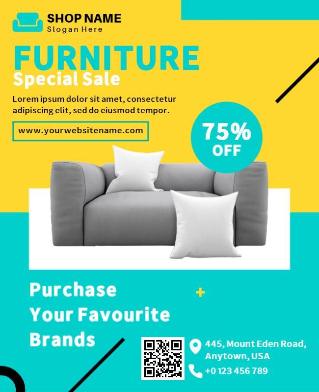 Ice Cold Furniture Flyer Template