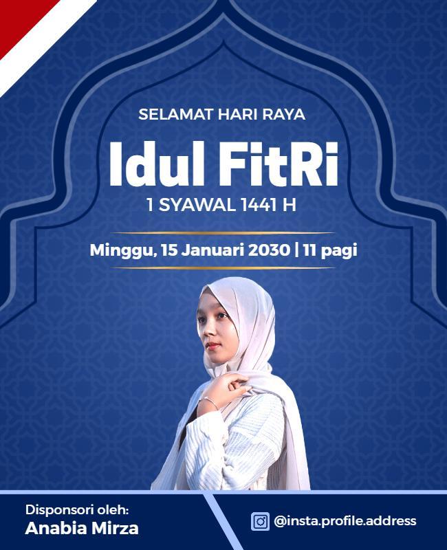 Idul Fitri Celebration Event Flyer Template