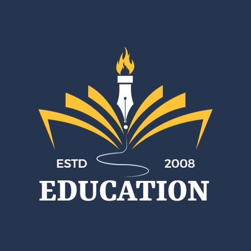 Illuminating Education Theme with a Creative Torch Logo Template