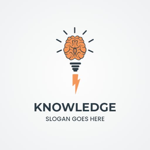 Illuminating Ideas Representing Knowledge and Innovation Logo Template