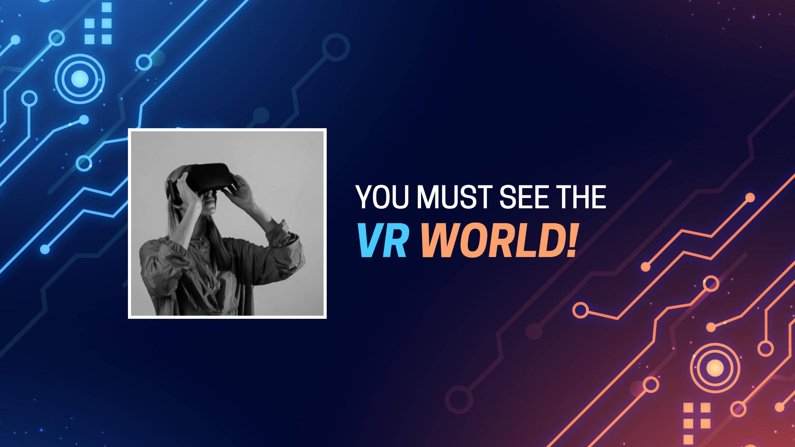 Immersive Virtual Reality Technology Experience YouTube Banner Template