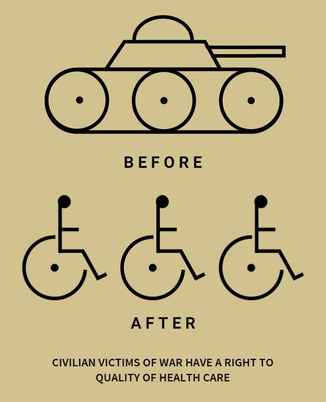 Impactful Minimalist Health Care Rights Poster Template