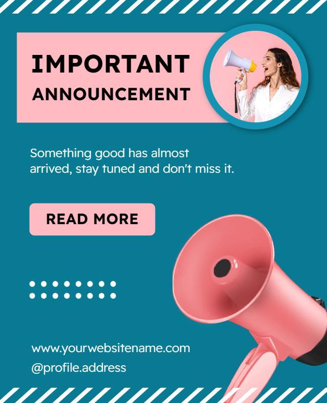 Important Company Announcement Flyer Template