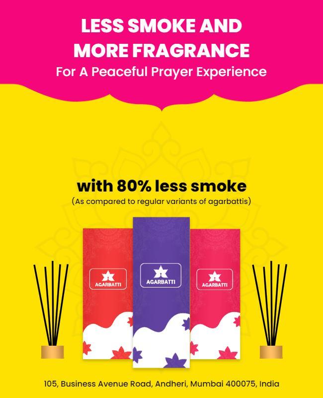 Incense Stick Product Promotion Flyer Template