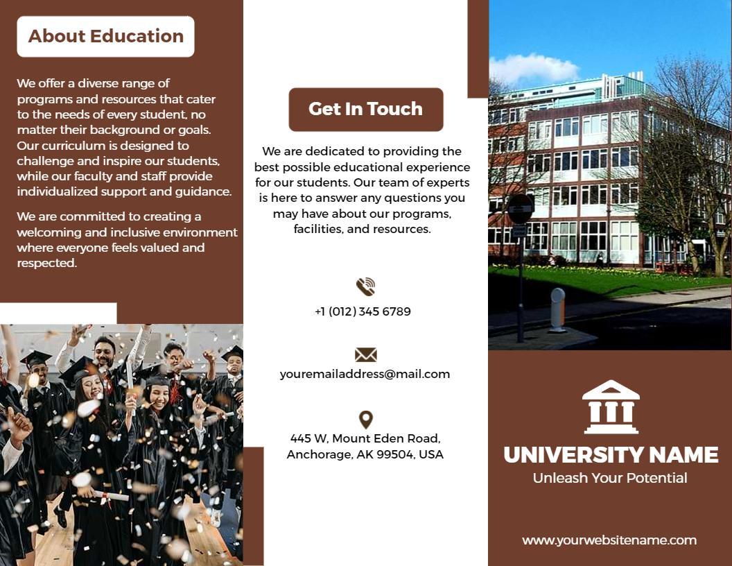 Inclusive Education Programs and Support Services Brochure Template