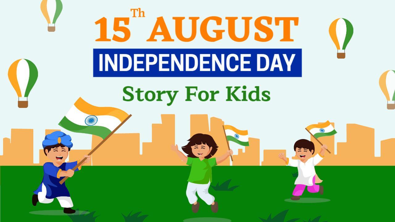 Independence Day Celebration Kids Story Holiday YouTube Thumbnail Template