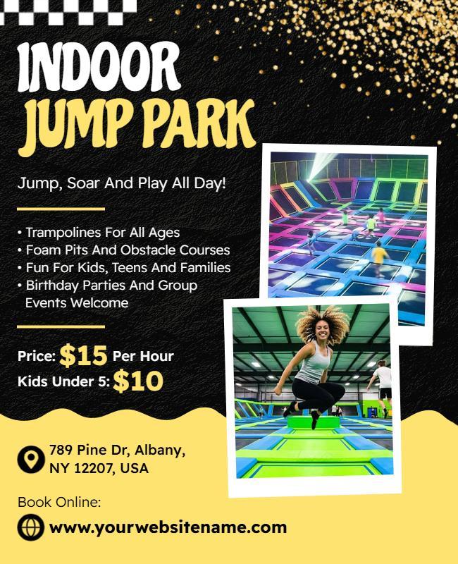 Indoor Jump Park Flyer Template
