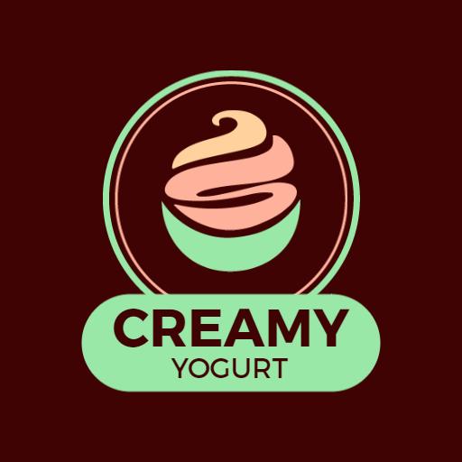 Indulge in Creamy Swirls of Delicious Yogurt Logo Template