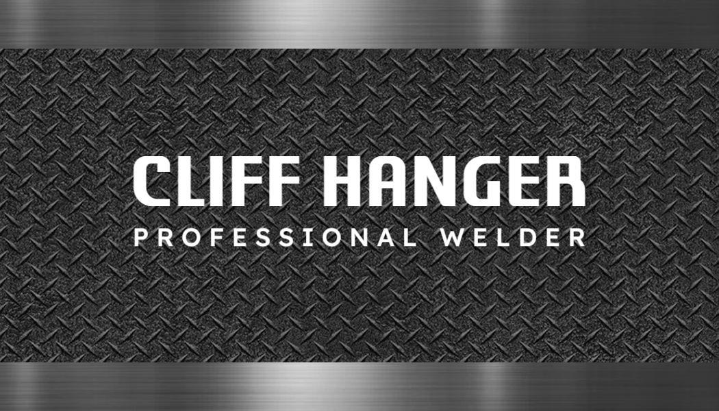 Industrial Black Steel Welding Fabrication Business Card Template