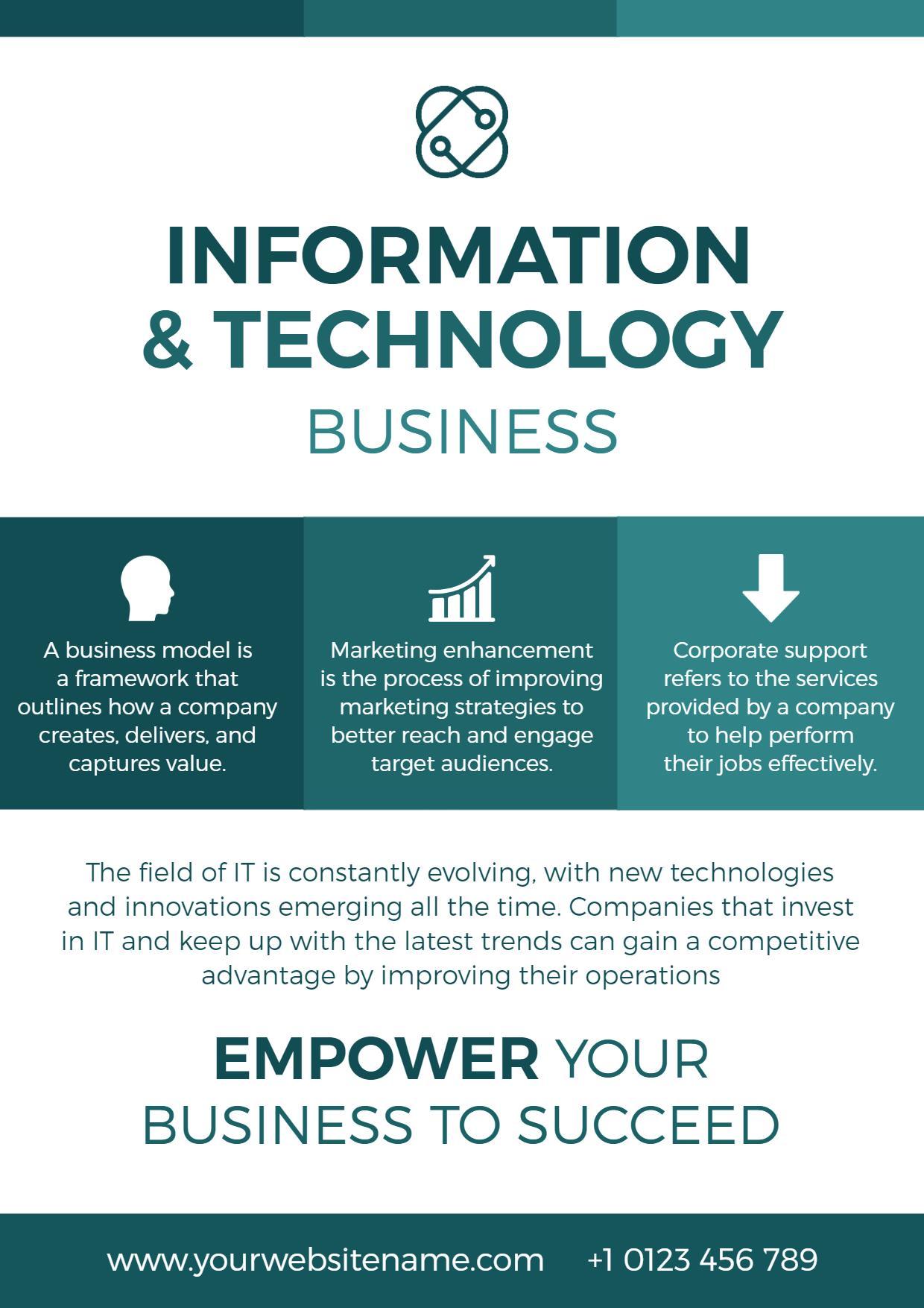 Information Technology Business Promotion Flyer Template