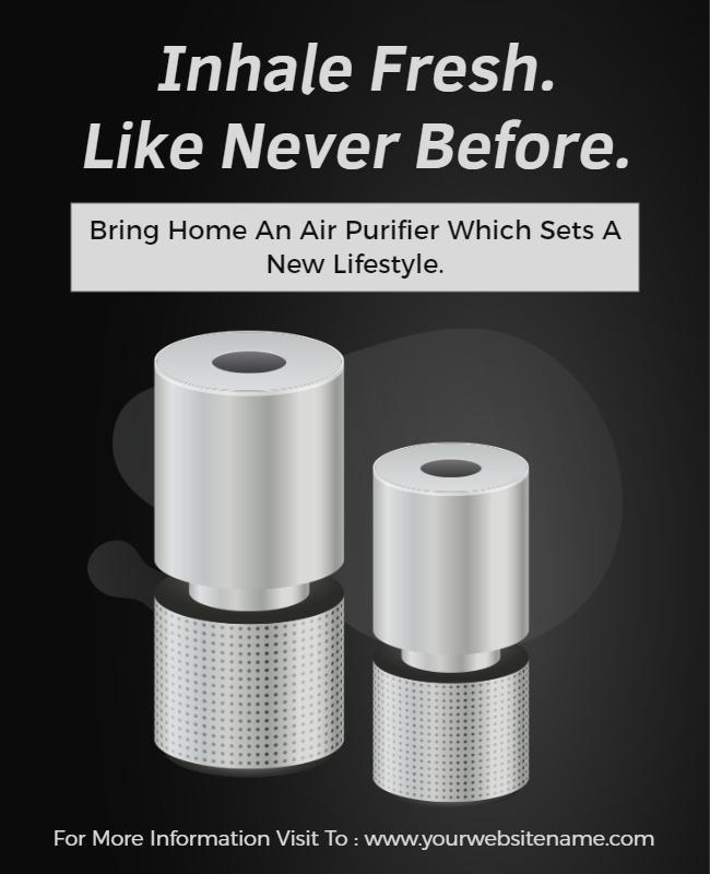 Innovative Air Purifier Promotion Flyer Template