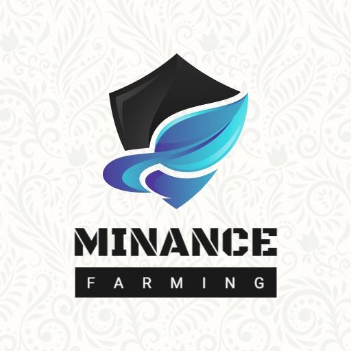 Innovative Black and Blue Symbol Representing Agriculture Logo Template