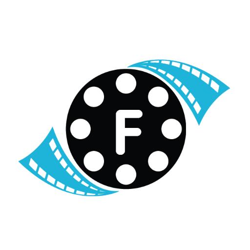 Innovative Black Circular Design Featuring Alphabet F Logo Template