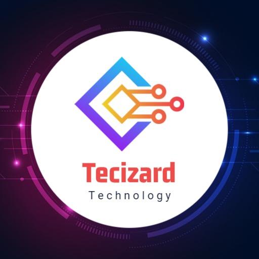 Innovative Blue and Purple Graphic Design for Technology Logo Template