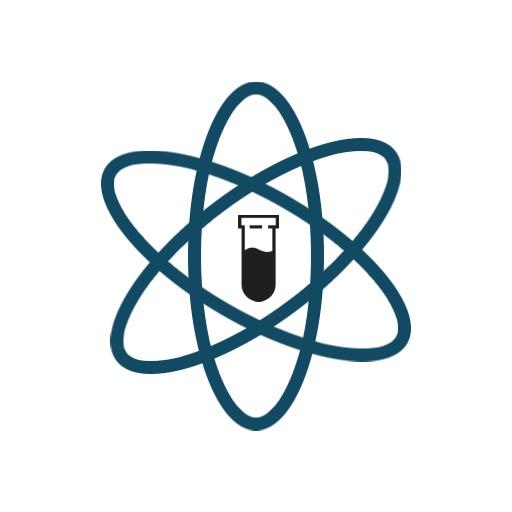 Innovative Blue Atomic Design for Engaging Science Logo Template