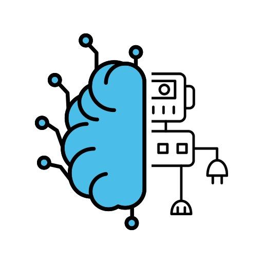 Innovative Blue Brain Design Representing Science and Technology Logo Template
