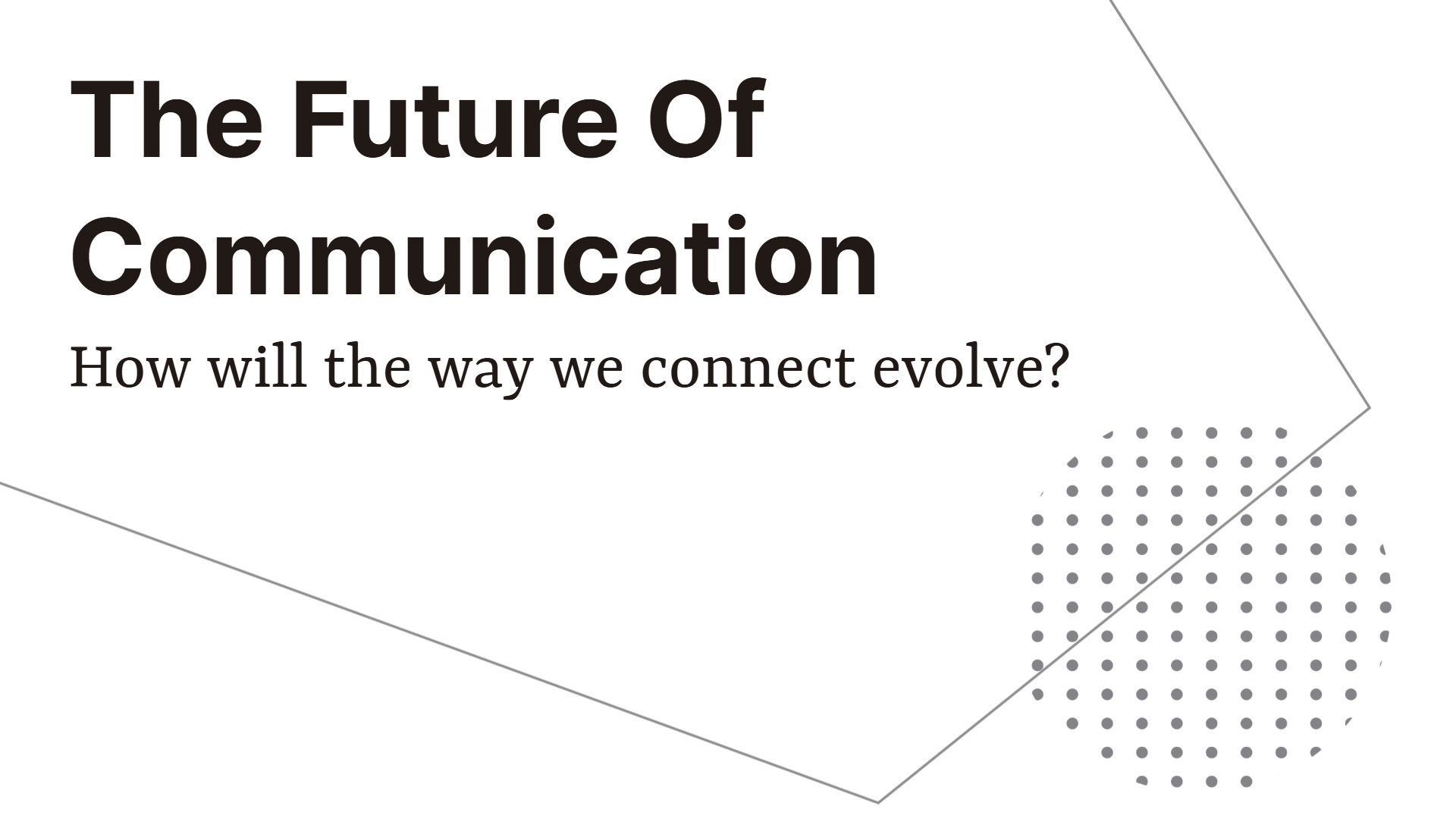 Innovative Blue Digital Communication Technology Evolution Presentation Template