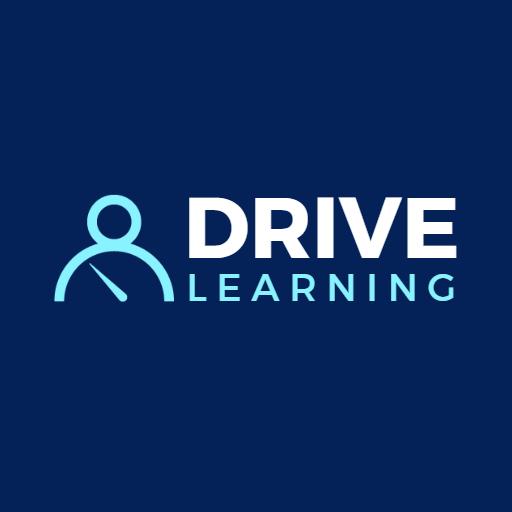 Innovative Blue Learning Approach for Safe Driving Logo Template