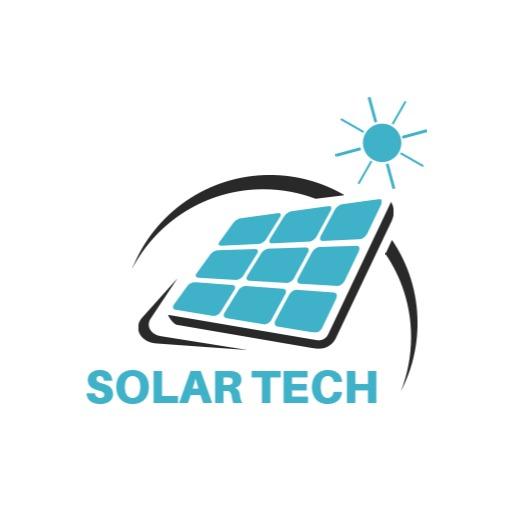 Innovative Blue Solar Panel Design for Solar Tech Logo Template