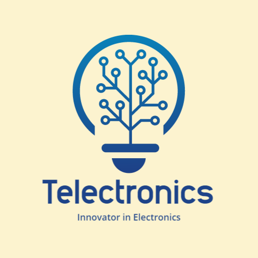 Innovative Blue Technology Design Symbolizing Electronics Logo Template