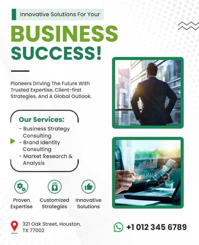 Innovative Business Consulting Services Flyer Template