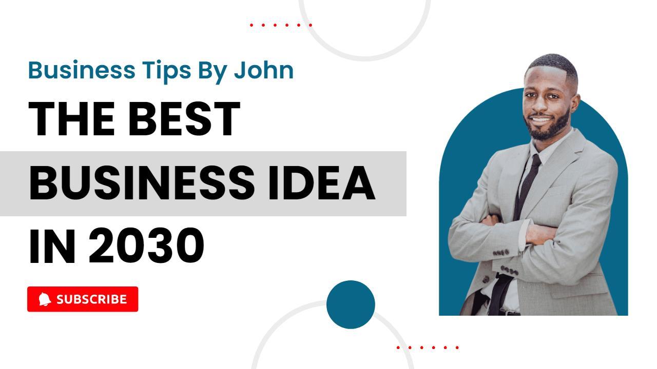 Innovative Business Ideas 2030 YouTube Thumbnail Template