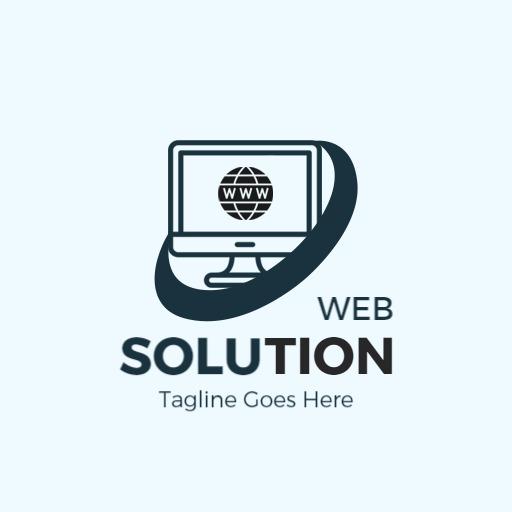 Innovative Computer and Globe Design for Web Solutions Logo Template