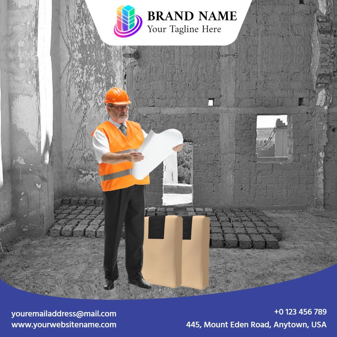 Innovative Construction Design Planning Business Ad Template