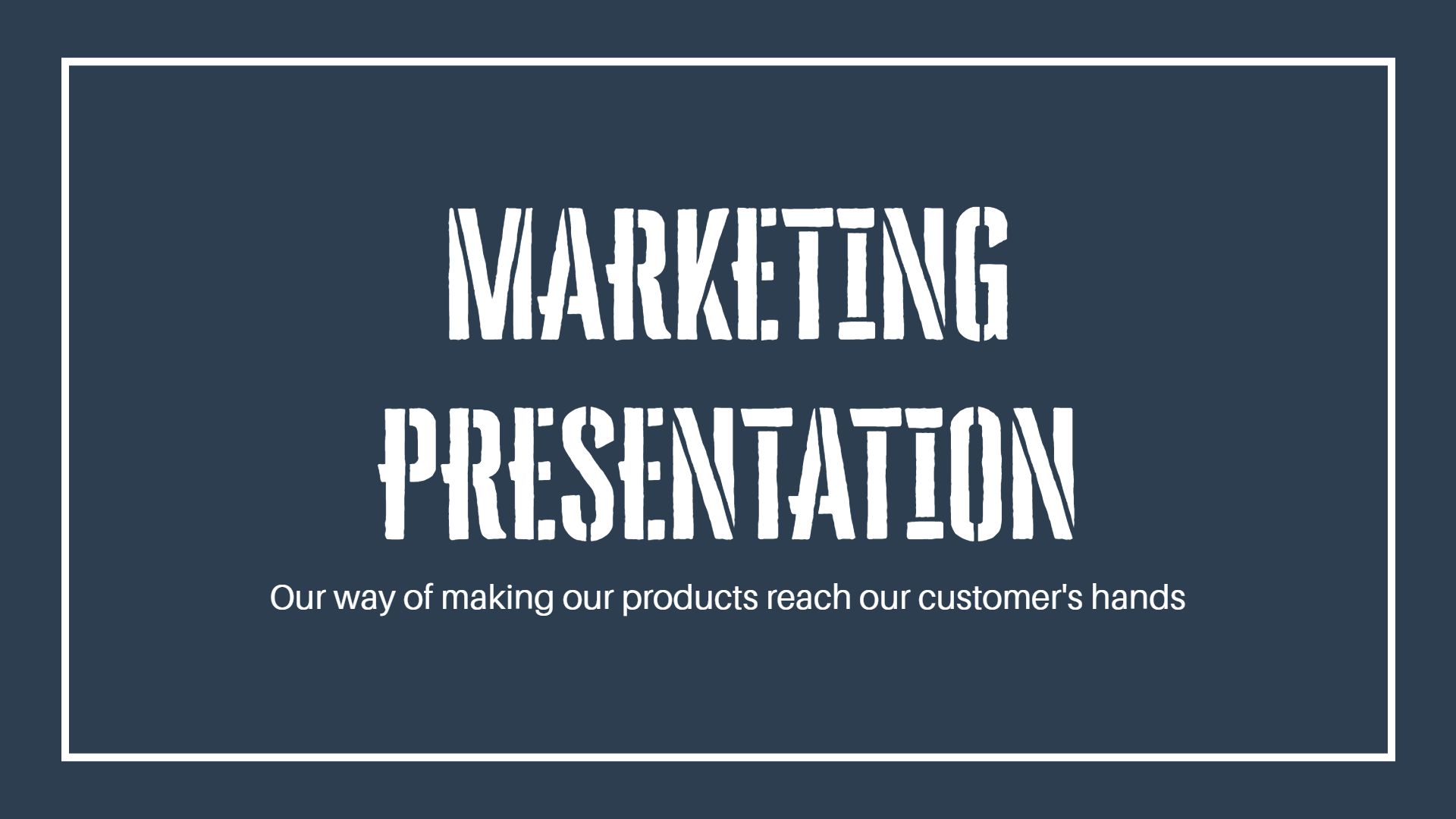 Innovative Dark Blue Marketing Strategy Engagement Presentation Template