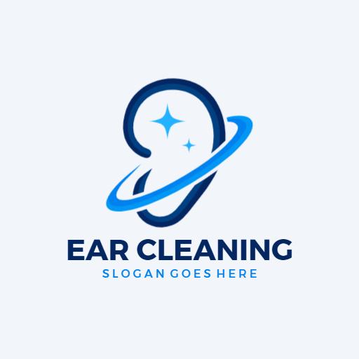 Innovative Ear Cleaning Services with Bright Healthcare Logo Template