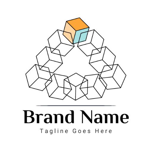 Innovative Geometric Design Representing Business Solutions Logo Template