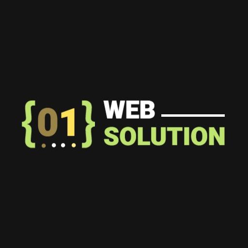 Innovative Green and White Web Solutions Design Logo Template