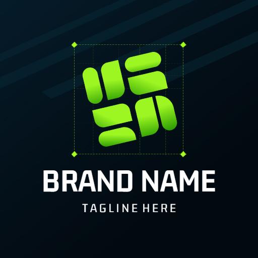 Innovative Green Design Representing Modern Business Logo Template