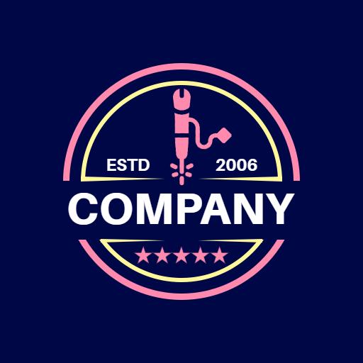 Innovative Laser Cutting Company with Modern Design Logo Template
