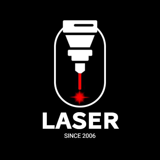 Innovative Laser Cutting Technology Showcased with Precision Logo Template