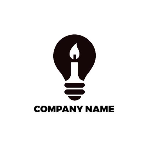Innovative Light Bulb Symbolizing Bright Ideas for Company Logo Template