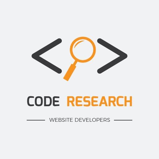 Innovative Magnifying Glass Highlights Website Development Logo Template
