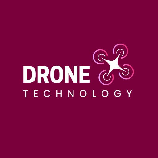 Innovative Purple Drone Design Showcasing Technology Logo Template