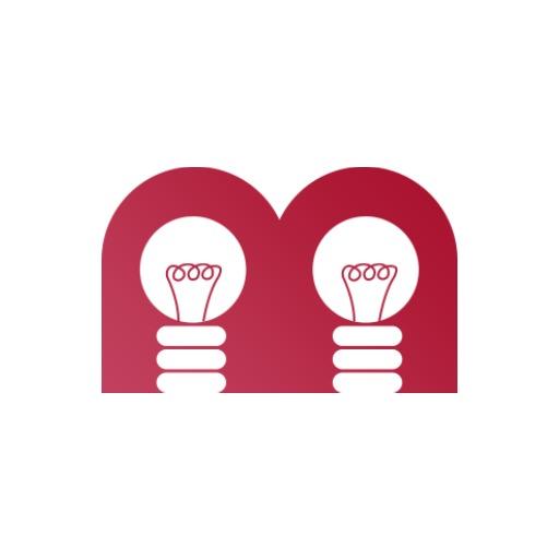 Innovative Red Lightbulb Design Representing Electronics Logo Template
