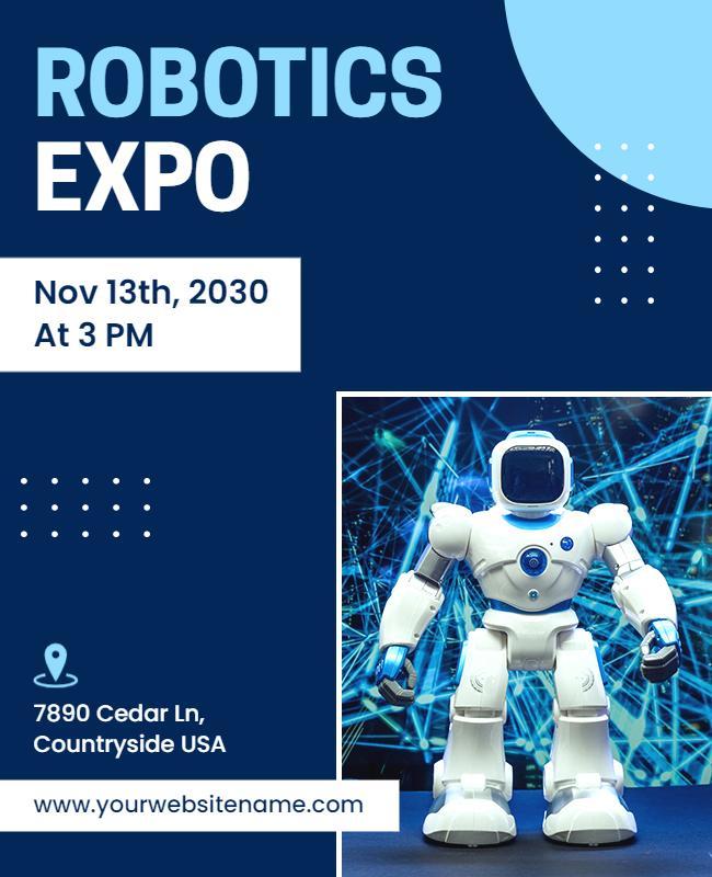 Innovative Robotics Expo Event Flyer Template